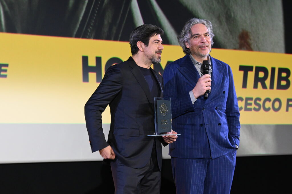 Pierfrancesco Favino et Andrea Di Stefano présents à Reims Polar, en 2023, pour y présenter leur film
